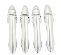 Aramox Cubierta de Manija de Puerta Exterior, Cubierta de Manija de Puerta con Moldura Galvanizada 2011-2016 Picanto Morning Manija de Puerta Exterior