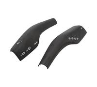 Aramox Cubierta de Palanca de Cambios para Volante, Decoración de Palanca de Cambios de Fibra de Carbono Real con Ajuste 1:1 para Modelo 3 Y 2017-2023 (Forja Mate)