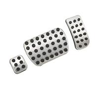 Aramox Cubierta de pedal del coche, aleación de aluminio de goma para acelerador del coche, freno, reposapiés, juego de pedales de repuesto para Clase V Vito Metris Viano W447