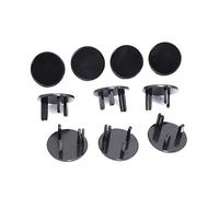 Aramox Cubierta de Seguridad Eléctrica para Puntos de Venta, Material de ABS Duradero con Diseño Firme de 3 Agujeros, Ideal para Enchufes a Prueba de Bebés y Protección contra el Polvo (BLACK)