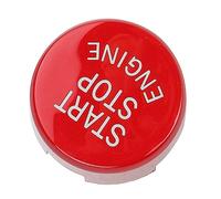 Aramox Cubierta del Botón del Interruptor de Parada de Arranque del Motor del Automóvil Botón Pulsador ABS para F G X Series F20 F30 F10 X3 X5, 3 Cm de Diámetro, Fácil Instalación con Destornillador