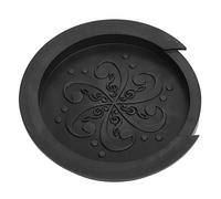 Aramox Cubierta para Boca de Guitarra, Accesorios Acústicos de Silicona con Patrón Decorativo para Guitarra Acústica (BLACK)
