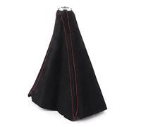 Aramox Cubierta universal para palanca de cambios, cubierta interior de gamuza para palanca de cambios, cubierta para palanca de cambios, para la mayoría de vehículos(Costura roja)