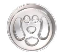 Aramox Cuenco de Alimentación Lenta para Mascotas, Acero Inoxidable, Diseño a Prueba de Derrames para una Alimentación Lenta Consciente de la Salud (Patrón de Cachorro)