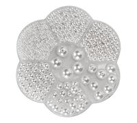 Aramox Cuentas de Perlas Perforadas, Cuentas Redondas Blancas Artificiales, 1150 Piezas de Resina Plástica Mixta de 3 Mm a 12 Mm para Hacer Joyas, Manualidades, Costura, Decoración de Ropa para