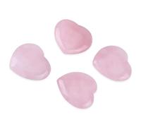 Aramox Curador Crystal Rose Quartz Heart Stone Decorative Stone Polised Energy Gemstones para Meditación y Regalos de Amor