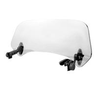 Aramox deflector de viento de motocicleta, deflector de aire universal ajustable para parabrisas de motocicleta (transparente)