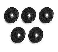 Aramox Disco de Rueda con Tira de Polietileno de 5 Piezas de 100 Mm, Herramienta de Eliminación de óxido de Pintura con Cordón de Nailon Abrasivo, para Amoladoras Angulares, Pulido,