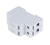 Aramox Dispositivo de Protección contra Sobretensiones PC Carcasa Retardante de Llama 2P Montaje en Riel Supresor de Sobretensiones 20KA 1000V Diseño Modular para Disyuntor de bajo Voltaje (2P20KA)