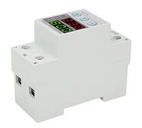 Aramox Dispositivo de Protección de Voltaje SVP 916 Dispositivo de Protección de Reinicio Automático de Voltaje 230 V Plástico Ajustable contra Sobretensión con Configuración de Retardo de Pantalla