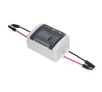 Aramox Disyuntor de CC con Caja Impermeable IP65, Interruptor Aislador de CC Fotovoltaico ABS de Policarbonato de 500 V para Sistemas de RV con Inversor de Panel Solar, Protección contra (16A)