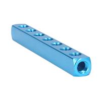 Aramox Divisor de Bloque de Colector Neumático Divisor de Bloque de Colector de Manguera de Aire de Aluminio G1 4 0 a 0,9 MPa 32 a 140 F Fuga Compacto para Equipos de Automatización Reparación de