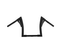 Aramox Elevadores de manillar de motocicleta, 35,56 cm / 14 pulgadas Universal de acero inoxidable Rise Ape Hanger Manillar Riser de repuesto para FLST FXST XL Vintage