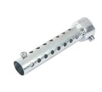 Aramox Eliminador de Sonido, Lata de Escape Universal para Motocicleta DB Killer Silencer Silenciador Deflector Insertar 42 Mm, Plata (35 mm)