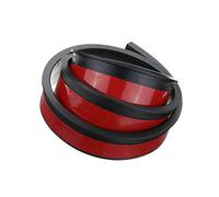 Aramox Embellecedor de Guardabarros de Rueda de Coche, 2 Piezas 1,5 M Protección de de Rueda de Coche de Goma Universal Tiras Anticolisión Molduras Embellecedor de (Negro)