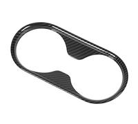 Aramox Embellecedor de la Cubierta del Portavasos, Parche de Decoración del Marco de la Taza de Agua del Reacondicionamiento del Automóvil Patrón de Carbono Reacondicionamiento