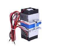 Aramox Enfriador Peltier Semiconductor de Doble Chip, de Enfriamiento Termoeléctrico Eficiente, Diseño Estable de Bajo Ruido para Aplicaciones de Enfriamiento por Agua de 15L (Enfriador individual)