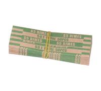 Aramox Envoltura de Monedas Envoltura de Rollos de Monedas 300 Tubos de Papel Preformados para Llenado Manual y Máquinas Contadoras de Automáticas Almacenamiento de Codificadas por Colores para el