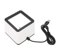 Aramox Escáner de Código de Barras de Escritorio, Lector de Pagos Móviles | Conexión USB por Cable, Cuerpo de ABS, Escaneo Automático, Fuente de Luz LED Blanca, Aviso Sonoro, Compatible con Code39,