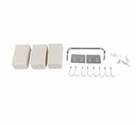 Aramox Estante para Colgar en la Cocina Estante para Utensilios de Acero Inoxidable para Montaje en Pared sin Pegamento para Taladro, Ganchos de Instalación y Ranuras Superiores para Cucharas, (60