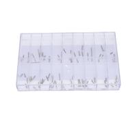 Aramox Extensor de Vástago de Reloj de 90 Piezas, Juego de Postes de Extensión del Vástago de Bobinado de Acero Inoxidable con Caja de Almacenamiento para Relojeros y Reparadores