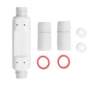 Aramox Extensor PoE Impermeable, Repetidor PoE de Larga Distancia 1000Mbps para Exterior para Cámaras de Seguridad y Timbres