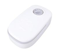 Aramox Feder de Mascotas Automático Solts Start Solt Food Food Shell para Perros Cats, Plastic AA Battery X 1, Adecuado para Mascotas Pequeñas a Medianas (Grey)
