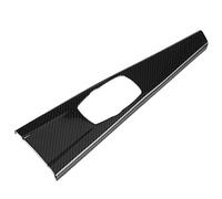 Aramox Fibra de carbono ventana de coche decoración ABS Interior Multimedia cubierta del panel Trim Manija para la puerta del reposabrazos Trim para 3 series F30 F34 4 Serie F33 F36