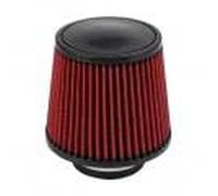 Aramox Filtro de Aire, Modificación Universal del Automóvil Entrada de Aire de Entrada de Alto Flujo Limpiador de Filtro de Aire de Cono Redondo Rojo (76 mm)