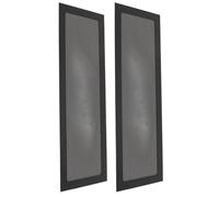 Aramox Filtro de Polvo de Caja de PC de 2 Piezas con Adsorción Magnética, Cubierta del Filtro de Malla a Prueba de Polvo de PVC con Tira Magnética para la Caja de la PC de la (Black)