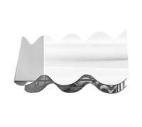 Aramox Florero Florero Acrílico Decorativo Forma Ondulada Única Diseño Moderno de Soporte de Escritorio para Dormitorio Sala de Estar Mesa Oficina Restaurante Floristería (Espejo)