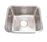 Aramox Fregadero de Cocina bajo Encimera de un Cuenco de Acero Inoxidable de Primera Calidad para Barra con Diseño Rectangular de 15,75 X 13,78 X 7,48 Pulgadas