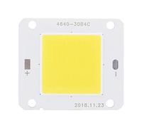 Aramox Fuente de Luz LED COB 12 V 50 W Chip Integrado Blanco Cálido 3000 a 3200 K Alto Flujo Luminoso Baja Decadencia de Luz para de Inundación Reparación de Lámpara de Proyección (3000-3200K)