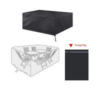 Aramox Funda Antipolvo para Mesa Exterior, Protector Impermeable para Silla de Tela Oxford, Resistencia Duradera contra el Sol y la Lluvia, Ideal para Uso en Jardín y Patio 250x250cm (170*94*70)
