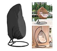 Aramox Funda para Silla de Huevo para Colgar en el Patio, Columpio, Polvo, Mimbre para Exteriores, Individual, para Invierno, con Hebilla Inferior, a Prueba de Viento, Doble Grande, Protege de la