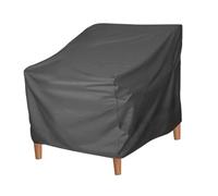 Aramox Funda para Silla de Patio, Revestimiento Plateado Resistente Al Agua, Funda para Muebles de Exterior para Césped y Jardín, Material de Tela Oxford (Gris 420D)