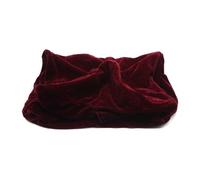 Aramox Funda para Taburete de Piano, Material Pleuche, Protector Suave y Duradero con Diseño de macramé, Color Negro, 55x35cm, Resistente Al Polvo y a los Arañazos (Rojo)