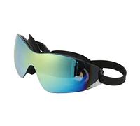 Aramox Gafas de Natación Gafas de Buceo contra Niebla sin Fugas de Silicagel Espejo para Hombres y Mujeres Vista de Gran Angular para Natatorium Al Aire Libre (BLACK)