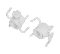 Aramox Gancho para Colgar Sombrilla de Playa, 2 uds., Colgador de Plástico Ajustable de 4 Puntas para Sombrilla para Toalla, Sombrero, Gafas de Sol (WHITE)