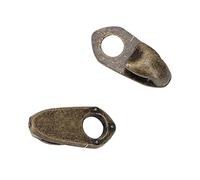 Aramox Ganchos para Cordones para Botas, Accesorios para Cordones de Aleación, Juego de 20 con Remaches, Estilo Envolvente, 8 X 6 X 3 Mm, para Reparación de Botas, Senderismo, Escalada, Zapatos,