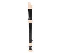 Aramox Grabadora Soprano Desmontable, Flauta Dulce ABS de 8 Orificios con Varilla de Limpieza y Bolsa de Estuche, Fácil Montaje, Manual en Inglés, para Principiantes, Niños, Adultos, Escuela, (BLACK)