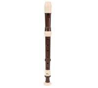 Aramox Grabadora Soprano Desmontable, Flauta Dulce ABS de 8 Orificios con Varilla de Limpieza y Bolsa de Estuche, Fácil Montaje, Manual en Inglés, para Principiantes, Niños, Adultos, Escuela, (BROWN)
