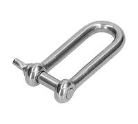Aramox Grillete en D Largo Conector de Pasador de Tornillo de Grillete de Anclaje de Acero Inoxidable 304 M4 M5 M6 M12 para Cadena Cable de Alambre Aparejo de Elevación Puerto de Muelle Construcción