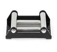 Aramox Guía de Cuerda de Cabrestante con Rodillo de Cabrestante Guía de Cuerda de de Metal Distancia del Orificio de 110 Mm de Cable Universal con Acabado Galvanizado Construcción Fuerte para Uso en