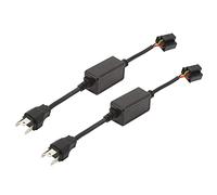 Aramox H4 Decodificadores de Faros Delanteros, 2 Piezas Decodificadores de Faros Delanteros H4 Enchufe Bombillas Resistencia Anti Parpadeo Código de Error Cancelador de