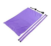 Aramox Hamaca de Yoga Columpio Aéreo de Yoga de Poliéster y Algodón con Correas Ajustables y Anclaje de Puerta Entrenamiento Elástico Plegable Portátil para Gimnasio en Casa Sala de (PURPLE)