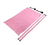 Aramox Hamaca de Yoga Poliéster Algodón Columpio de Yoga Aéreo Correa Ajustable y Anclaje de Puerta Entrenador Elástico Plegable Portátil para Gimnasio en Casa Sala de Adultos (PINK)