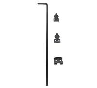 Aramox Hardware de Varilla de Caída de Puerta de Pestillo de Tierra Resistente a la Intemperie para Puertas de Cerca de Madera Resistentes