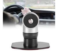 Aramox HD 052 Soporte para Automóvil Aleación de Aluminio Cinta Adhesiva de Doble Cara Soporte para Grabadora de Automóvil Rosca de 1,4 Pulgadas Rotación de 14 a 230 Grados F Ajustable para Uso en