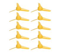 Aramox Hélice de 3 Palas de 70 Mm Hélices de Plástico para Barcos con Orificio de 2 Mm Hélice Giratoria ABS Paquete de 10 para Barcos de Juguete Coches RC Modelo Accesorios de Repuesto (Yellow)